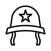 helm icoon schets stijl leger illustratie vector leger element en symbool perfect.