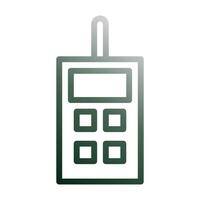 walkie talkie icoon helling groen wit stijl leger illustratie vector leger element en symbool perfect.