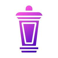 lantaarn icoon solide helling roze stijl Ramadan illustratie vector element en symbool perfect.