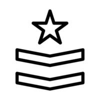 insigne icoon schets stijl leger illustratie vector leger element en symbool perfect.