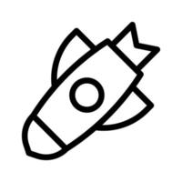 raket icoon schets stijl leger illustratie vector leger element en symbool perfect.