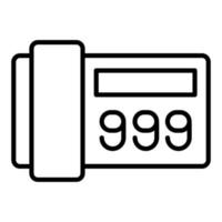 999 icoon stijl vector