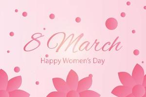 achtergrondontwerp om vrouwendag 8 maart te vieren vector