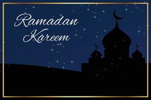 illustratieontwerp om de maand ramadan 2021 te vieren vector