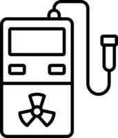 straling detector icoon stijl vector