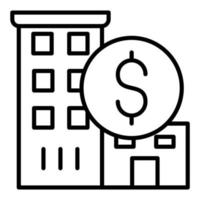 hotel budgettering icoon stijl vector