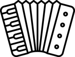 accordeon icoon stijl vector