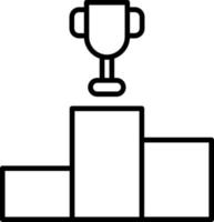 podium pictogramstijl vector