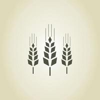 drie oren van tarwe. een vector illustratie