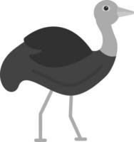 struisvogel vector icoon