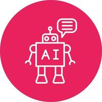 Chatbot vector icoon