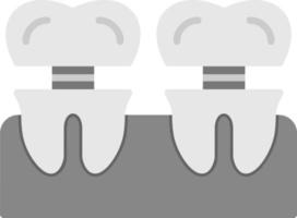 tandheelkundig implantaat vector icon