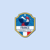 Franse voetbal badge Vector