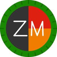 Zambia wijzerplaat code vector icoon