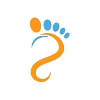 voet zorg logo vector