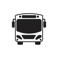 bus glyph-pictogram vector