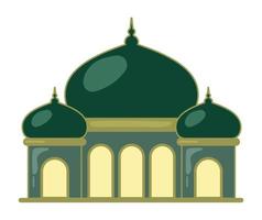 schattig moskee icoon geanimeerd tekenfilm vector illustratie voor Islamitisch element decoratie