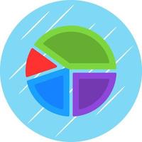 taart diagram vector icoon ontwerp