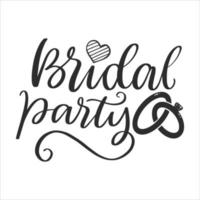bruids bruiloft belettering citaten voor afdrukbare poster, tote tas, mokken, uitnodiging, t-shirt ontwerp vector