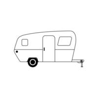 camper icoon vector. toerist illustratie teken. reizen symbool. reis logo. vector