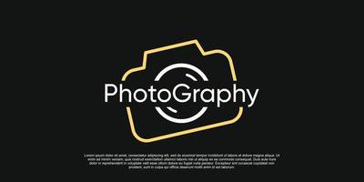 fotografie logo ontwerp met sjabloon vector