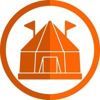 circus tent vector icoon ontwerp