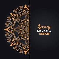 luxe sier- mandala ontwerp achtergrond in goud kleur. Ramadan stijl decoratief mandala. Arabisch Islamitisch mandala voor afdrukken, poster, omslag, folder, spandoek. Indisch, Koninklijk, Turks, yoga vector