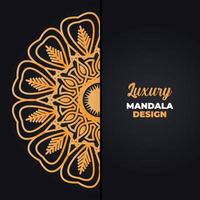 luxe sier- mandala ontwerp achtergrond in goud kleur. Ramadan stijl decoratief mandala. Arabisch Islamitisch mandala voor afdrukken, poster, omslag, folder, spandoek. Indisch, Koninklijk, Turks, yoga vector