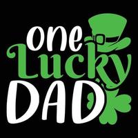 een Lucky vader Svg, vader Svg, Lucky shirt, st pasteitjes dag, grappig Svg, heilige patrick, patricks dag, heilige Patrick dag,st Patrick Svg, st Patrick dag SVG vector