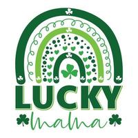 Lucky mama Svg, mama Svg, st pasteitjes dag, grappig Svg, heilige patrick, patricks dag, heilige Patrick dag,st Patrick Svg, st Patrick dag SVG vector