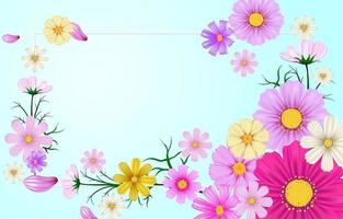 prachtige bloemen lente achtergrond vector