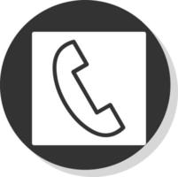 telefoon plein vector icoon ontwerp