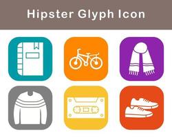 hipster vector icoon reeks