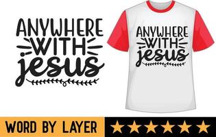 Jezus SVG t overhemd ontwerp vector