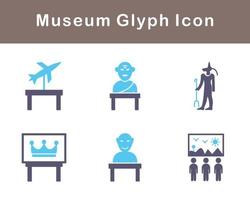 museum vector icoon reeks