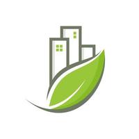 groen echt landgoed logo vector