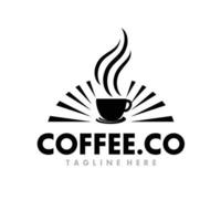 koffie, koffie winkel, cafe logo ontwerp inspiratie vector