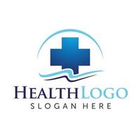 Gezondheid zorg logo, medisch en kliniek logo vector