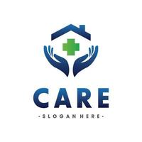 Gezondheid zorg logo, medisch en kliniek logo vector