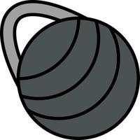 Sportschool bal vector icoon