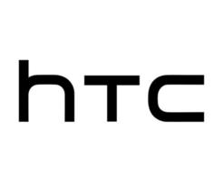 htc merk logo telefoon symbool naam zwart ontwerp Taiwan mobiel vector illustratie