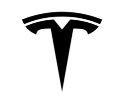 Tesla merk logo auto symbool naam ontwerp Verenigde Staten van Amerika auto- vector illustratie
