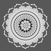 circulaire bloemmotief in de vorm van mandala, decoratief ornament in oosterse stijl vector