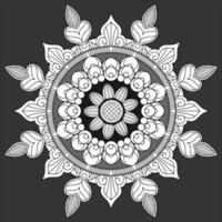 cirkelvormig patroon in de vorm van mandala, decoratief ornament in oosterse stijl vector