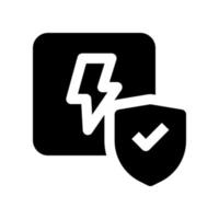 elektrisch bescherming icoon voor uw website, mobiel, presentatie, en logo ontwerp. vector
