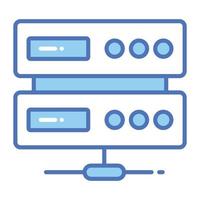 netwerk server concept icoon, modern vector van datacenter