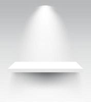 planken met spotlight vectorillustraties. vector