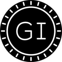 Gibraltar wijzerplaat code vector icoon