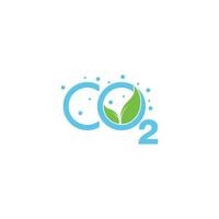 tekst co2 aqua scape blauw water fabriek symbool logo vector