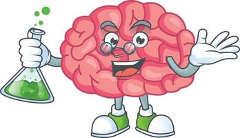 hersenen tekenfilm karakter vector